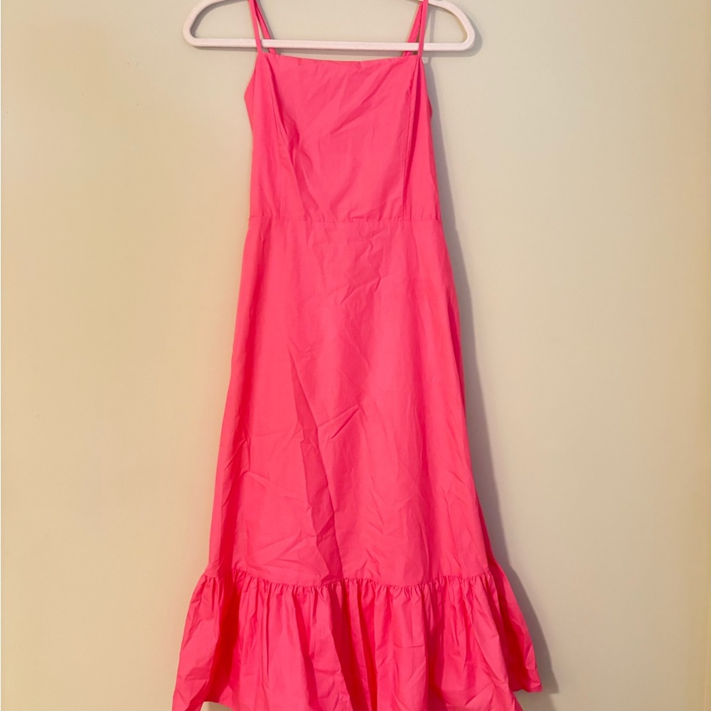 Mi Ami Vibrant Hot Pink Midi Dress